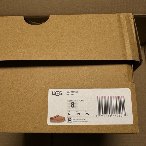 UGG Tazz Platform Slipper Chestnut size 8 NWT - Picture 7 of 7
